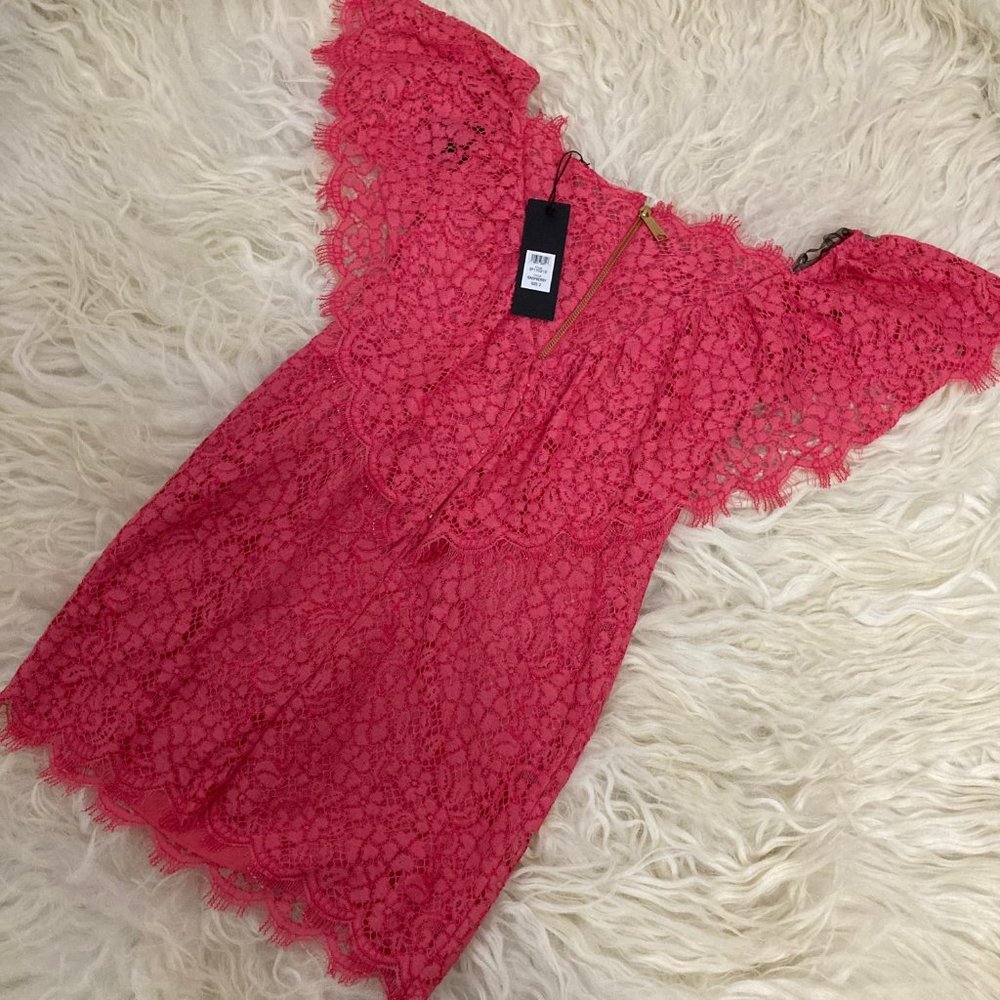 RACHEL ZOE Off-The-Shoulder Mini Adelyn Dress - Picture 9 of 12